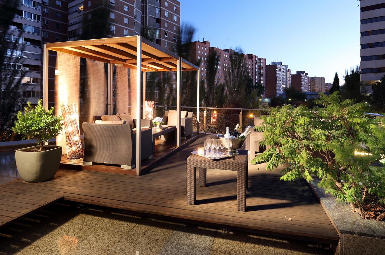 Eurostars Suites Mirasierra Madrid Exterior foto The Sky Bar